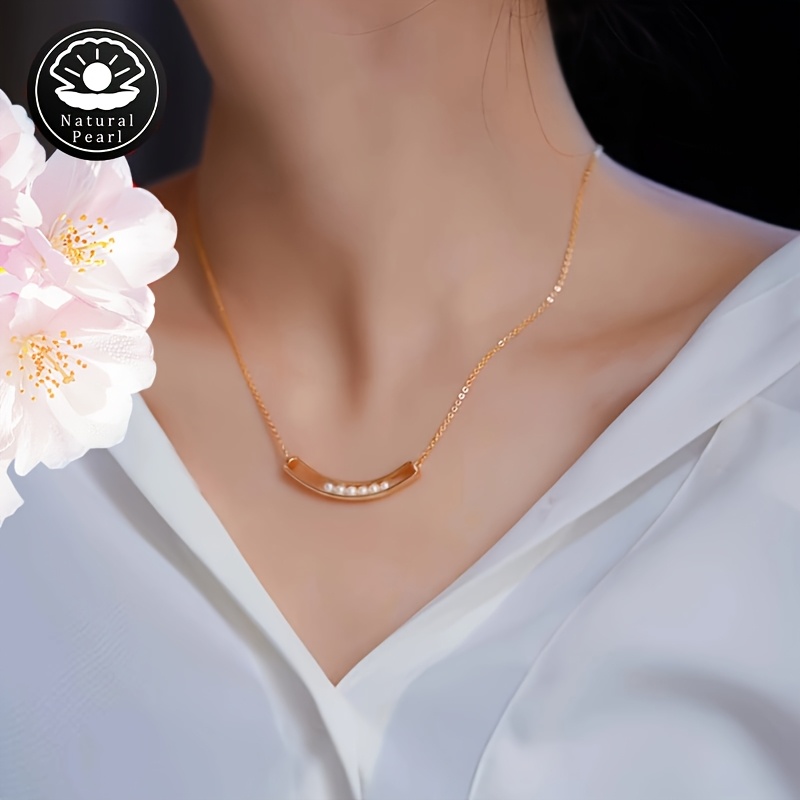 3mm Freshwater Pearl Necklace Adjustable Length Natural Pearls